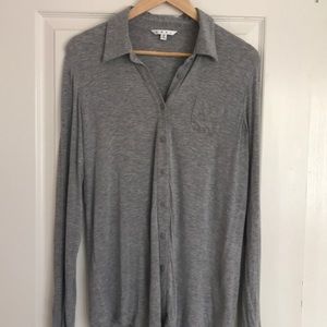 Soft knit button down